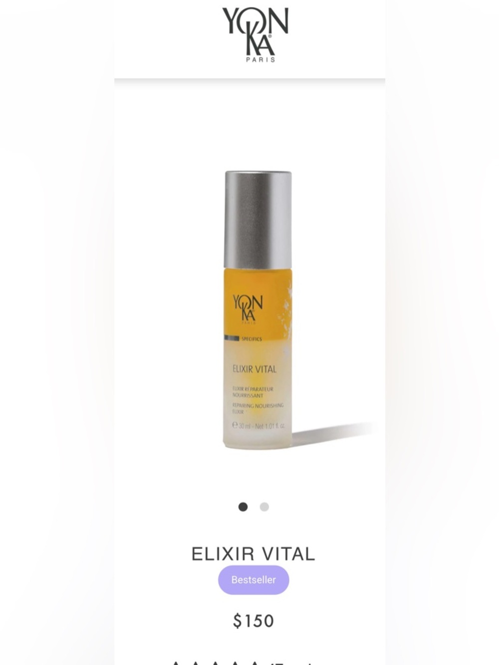 NWT Elixir Vital Nourishing Repairing Elixir